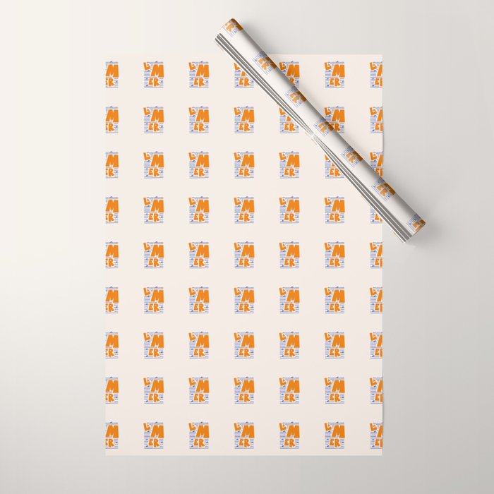 La Mer French Sea Wrapping Paper Gallery Image 1