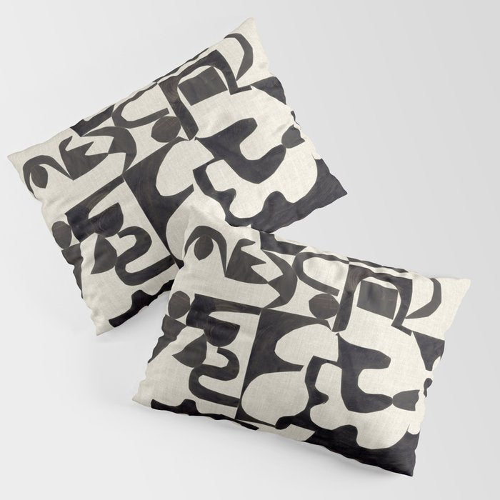 Ink Labyrinth Pillow Sham Gallery Image 1