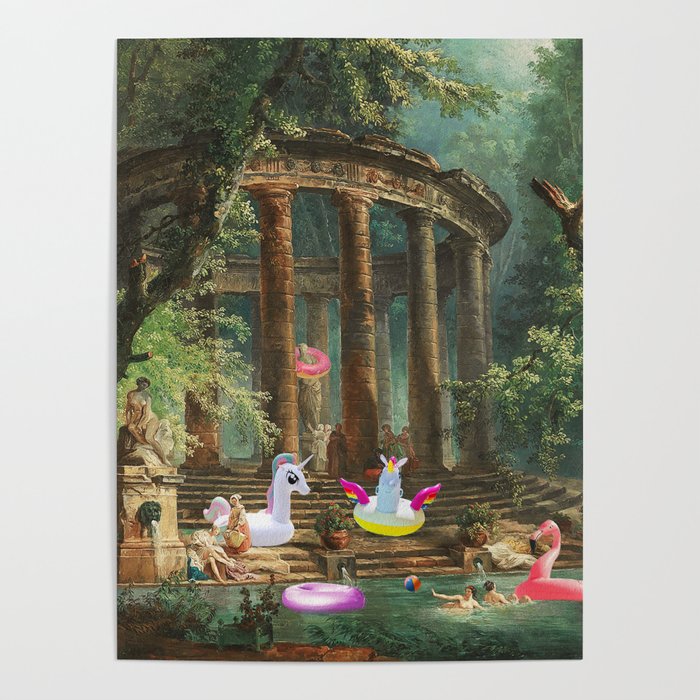 18th Century Pool Party Poster Gallery Image 1