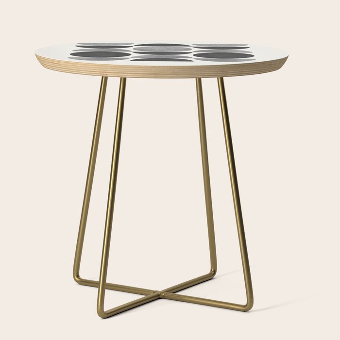 Black grey retro Mid century modern Side Table Gallery Image 1