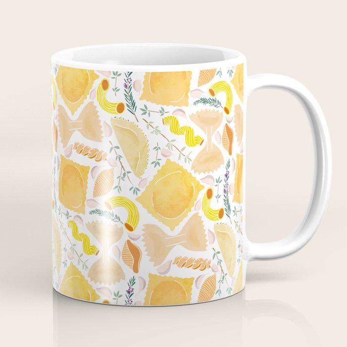 Pasta Pattern on White Coffee Mug Gallery Image 1
