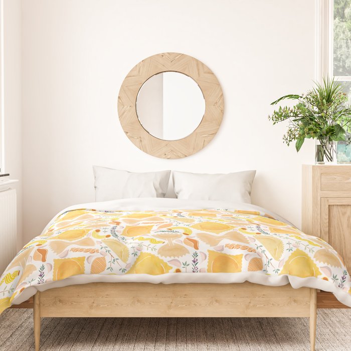Pasta Pattern on White Duvet Cover Gallery Image 3