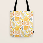 Pasta Pattern on White Tote Bag Gallery Image 1