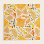 Pasta Pattern on White Wood Wall Art Gallery Image 1