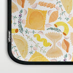Pasta Pattern on White Laptop Sleeve Gallery Image 3