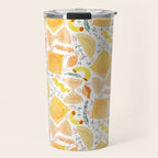 Pasta Pattern on White Travel Mug Gallery Image 1