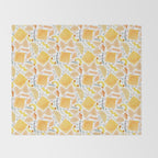 Pasta Pattern on White Throw Blanket Gallery Image 2