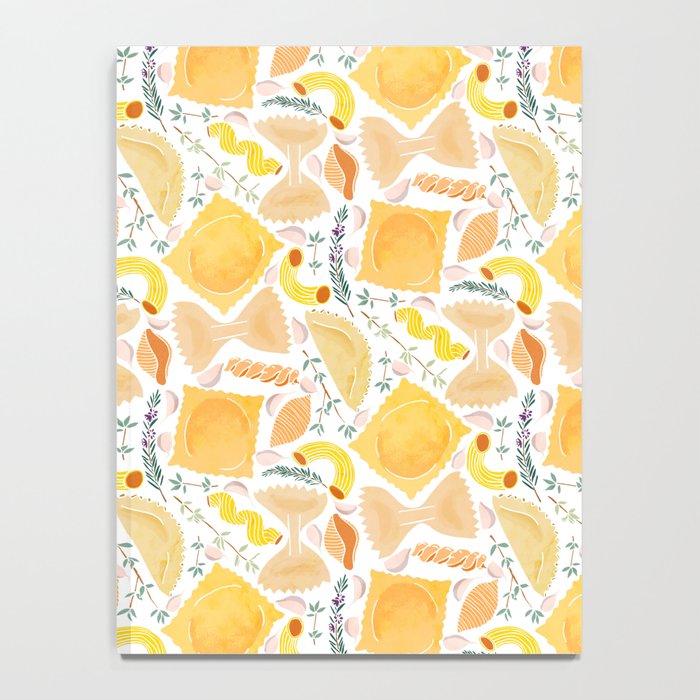 Pasta Pattern on White Notebook Gallery Image 4