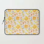 Pasta Pattern on White Laptop Sleeve Gallery Image 1