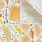 Pasta Pattern on White Wall Tapestry Gallery Image 3