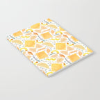 Pasta Pattern on White Notebook Gallery Image 2