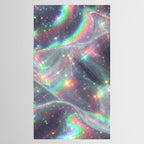 Holographic Cosmic Sparkle Dreamscape Iridescent Galaxy Fantasy Tablecloth Gallery Image 2