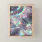 Holographic Cosmic Sparkle Dreamscape Iridescent Galaxy Fantasy Mini Art Print Gallery Image 1