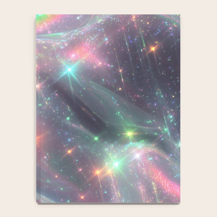 Holographic Cosmic Sparkle Dreamscape Iridescent Galaxy Fantasy Notebook Gallery Image 4