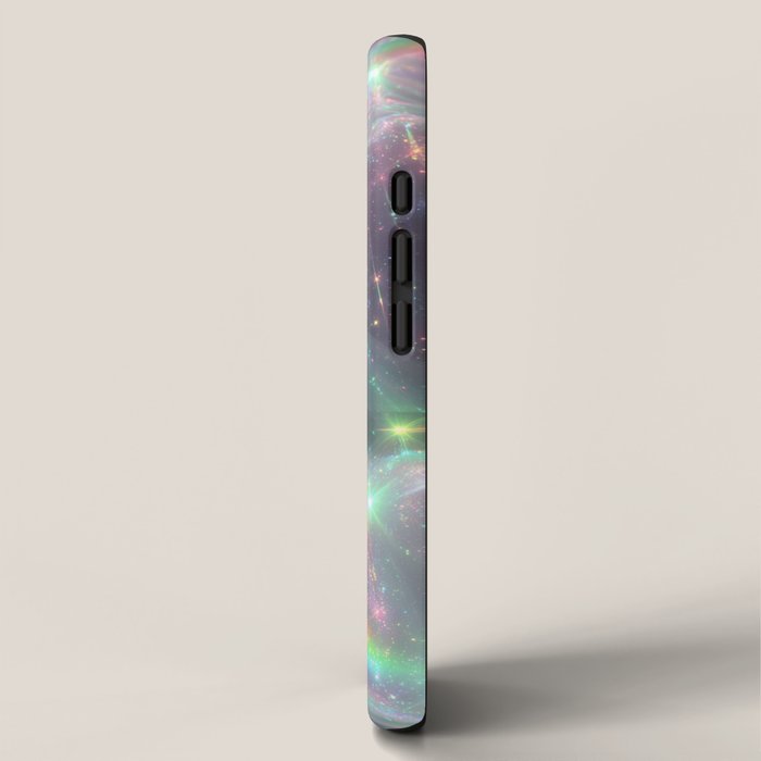 Holographic Cosmic Sparkle Dreamscape Iridescent Galaxy Fantasy iPhone Case Gallery Image 2