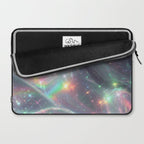 Holographic Cosmic Sparkle Dreamscape Iridescent Galaxy Fantasy Laptop Sleeve Gallery Image 2