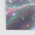 Holographic Cosmic Sparkle Dreamscape Iridescent Galaxy Fantasy Poster Gallery Image 3