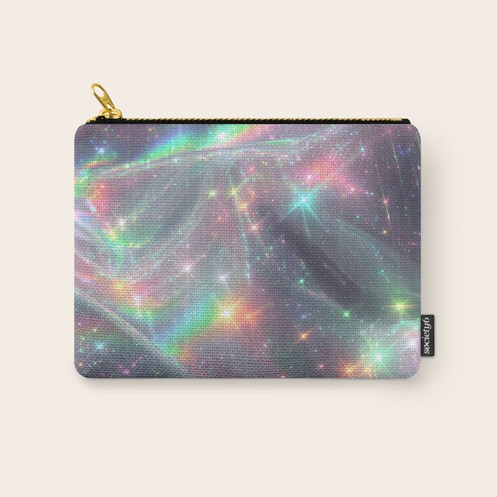 Holographic Cosmic Sparkle Dreamscape Iridescent Galaxy Fantasy Carry All Pouch Gallery Image 1