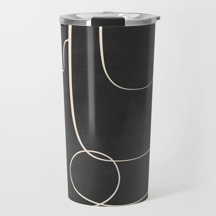 Abstract line art 48 Travel Mug Gallery Image 1