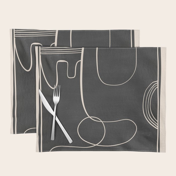 Abstract line art 48 Placemat Gallery Image 1