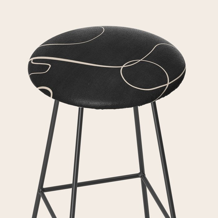 Abstract line art 48 Stool Gallery Image 2