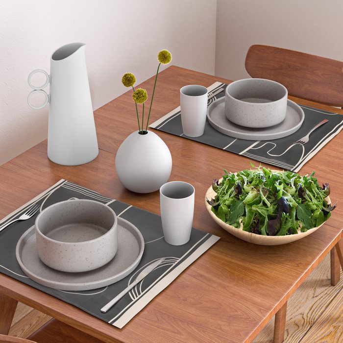 Abstract line art 48 Placemat Gallery Image 2