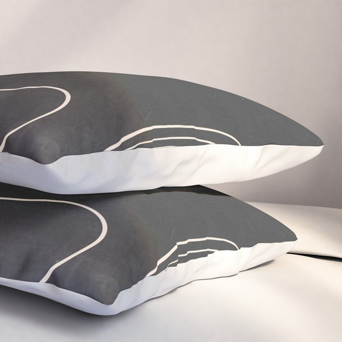 Abstract line art 48 Pillow Sham Gallery Image 3