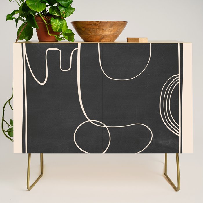 Abstract line art 48 Credenza Gallery Image 1