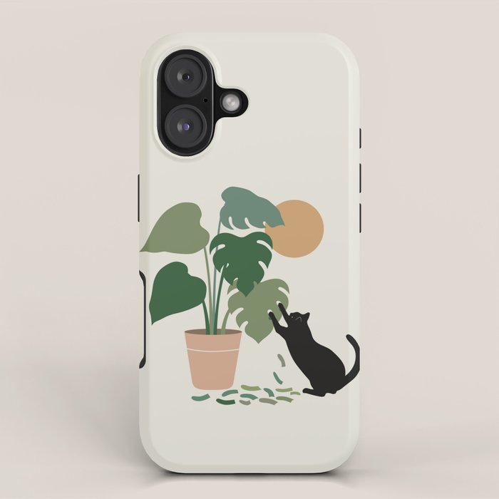 Cat and Plant 13: The Making of Monstera iPhone Case Gallery Image 1