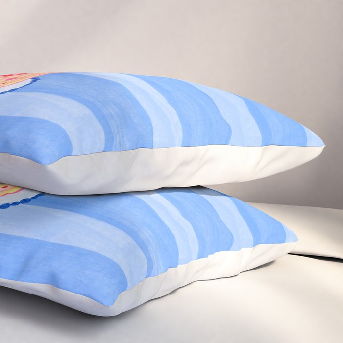 Mold the Future & Vote in Blueberry Blue Pillow Sham Gallery Image 3