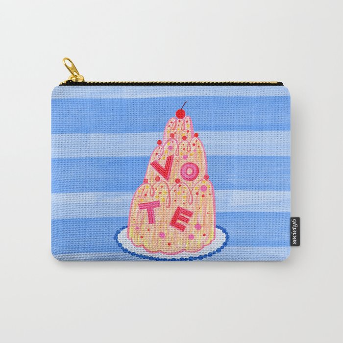 Mold the Future & Vote in Blueberry Blue Carry All Pouch Gallery Image 1