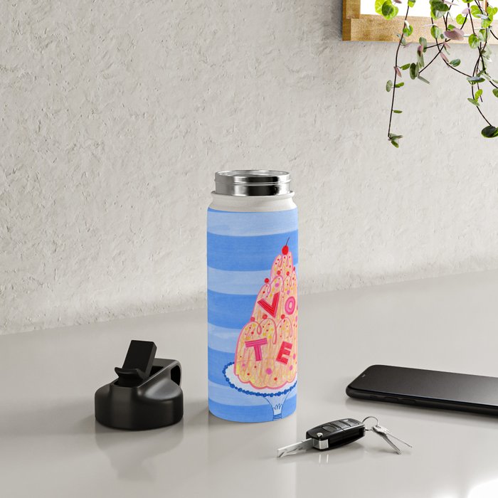 Mold the Future & Vote in Blueberry Blue Water Bottle Gallery Image 4
