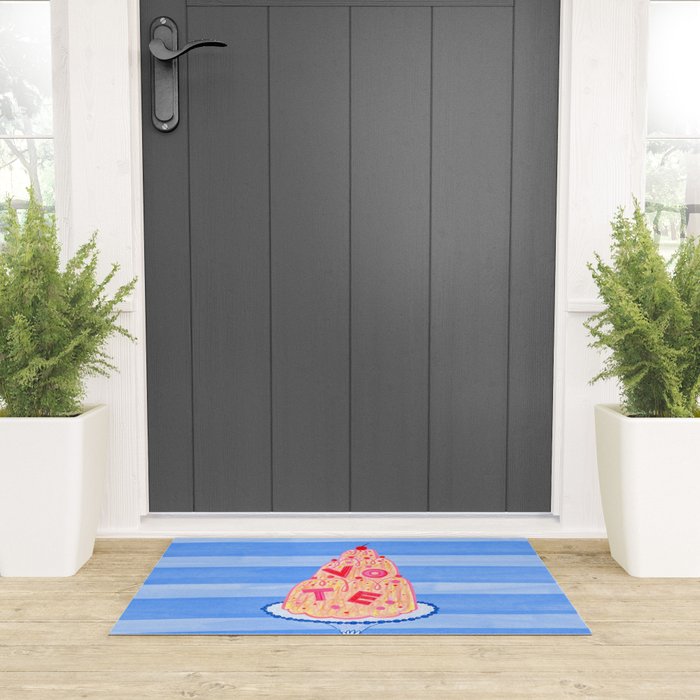 Mold the Future & Vote in Blueberry Blue Welcome Mat Gallery Image 3