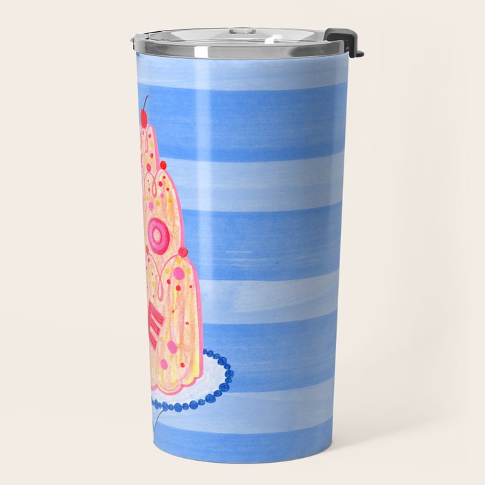 Mold the Future & Vote in Blueberry Blue Travel Mug Gallery Image 2