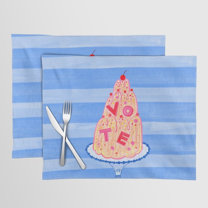 Mold the Future & Vote in Blueberry Blue Placemat Gallery Image 1