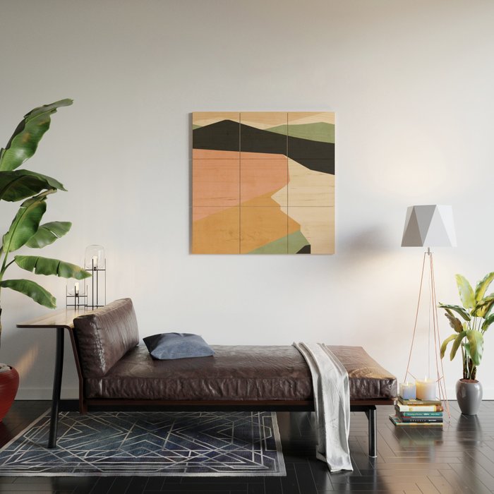 Abstract Art Landscape 2 Wood Wall Art Gallery Image 2