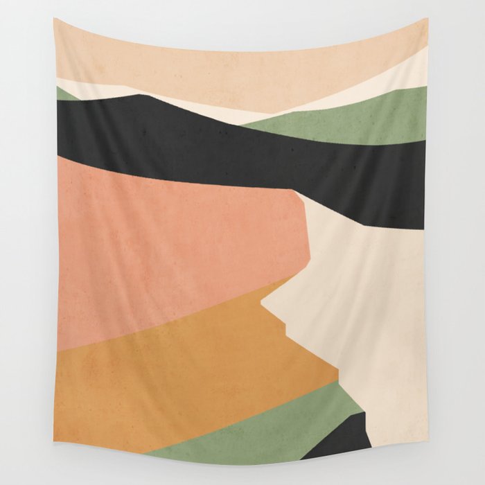 Abstract Art Landscape 2 Wall Tapestry Gallery Image 1