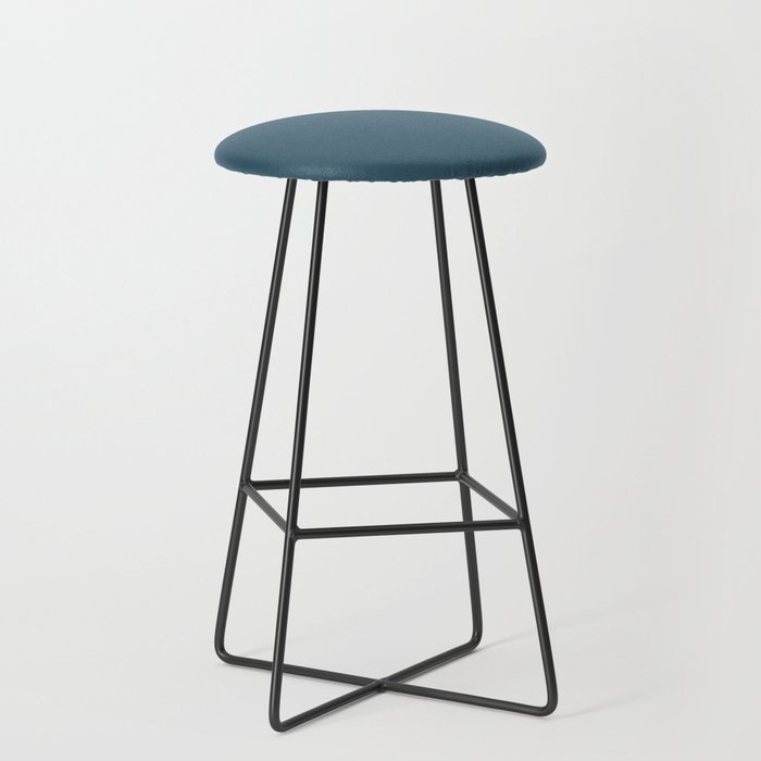 Deep Teal Solid Colour Stool Gallery Image 1