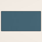 Deep Teal Solid Colour Desk Mat Gallery Image 3