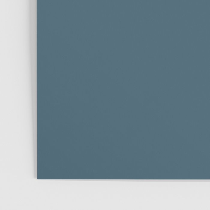 Deep Teal Solid Colour Poster Gallery Image 3
