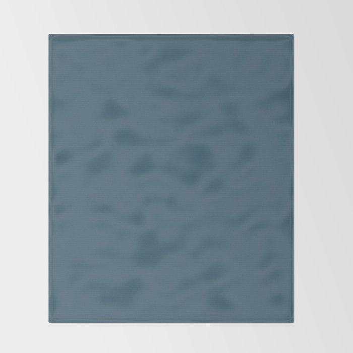 Deep Teal Solid Colour Throw Blanket Gallery Image 2