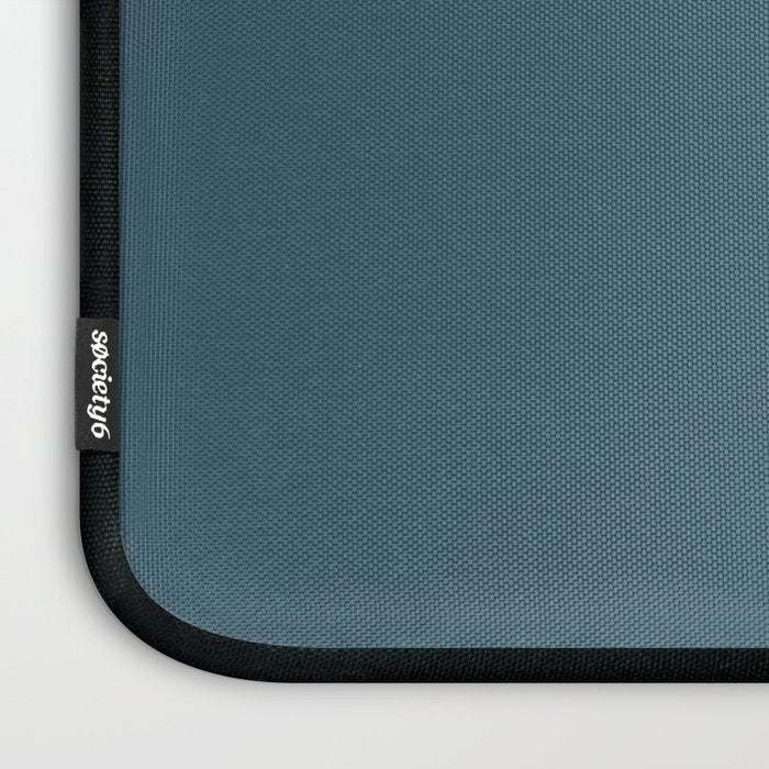 Deep Teal Solid Colour Laptop Sleeve Gallery Image 3