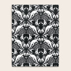 Black & White Cryptid Damask Notebook Gallery Image 4