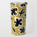 Black Florals #1 Travel Mug Gallery Image 2