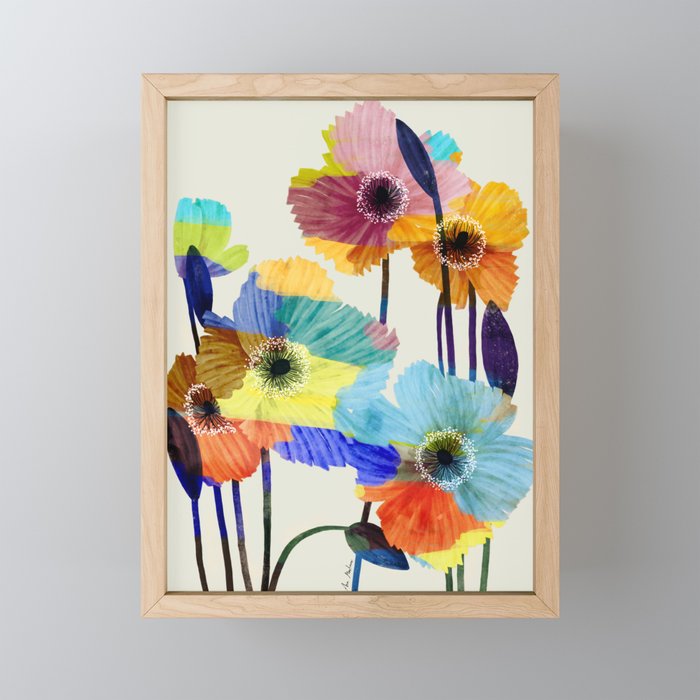 Poppies acrylic Mini Art Print Gallery Image 1