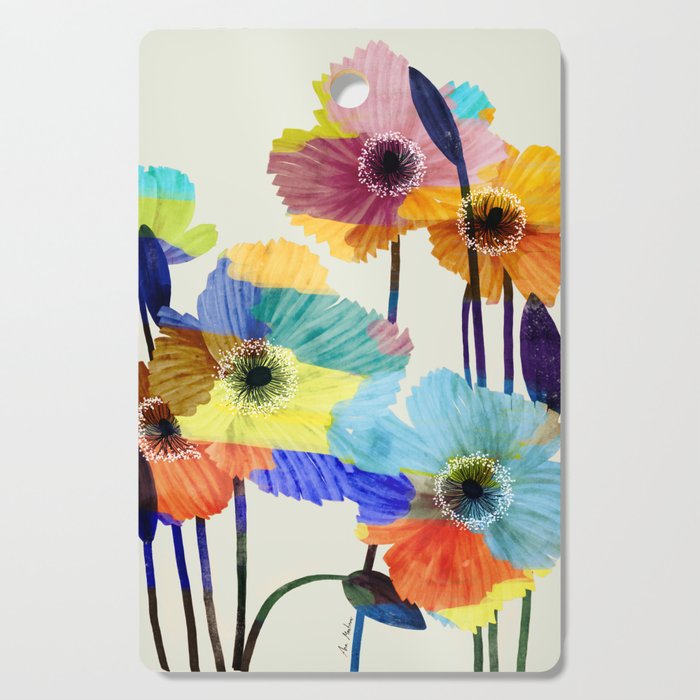 Poppies acrylic Cutting Board Gallery Image 1