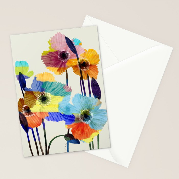 Poppies acrylic Stationery Card Gallery Image 2