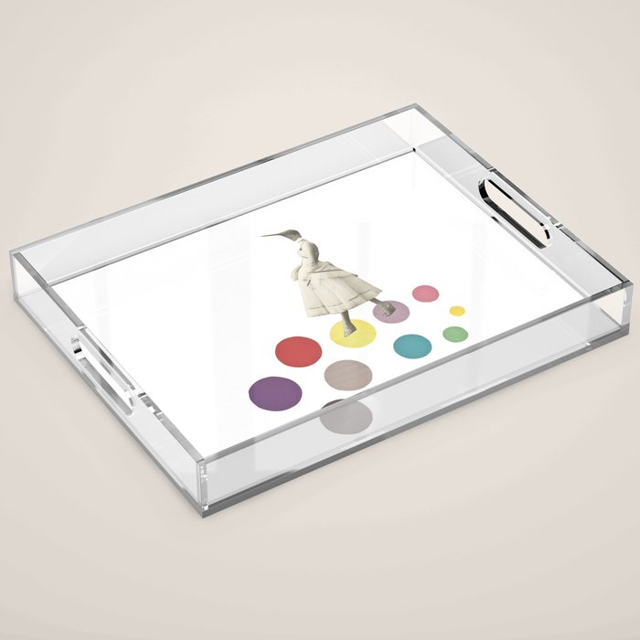 Bird Lady Acrylic Tray Gallery Image 1