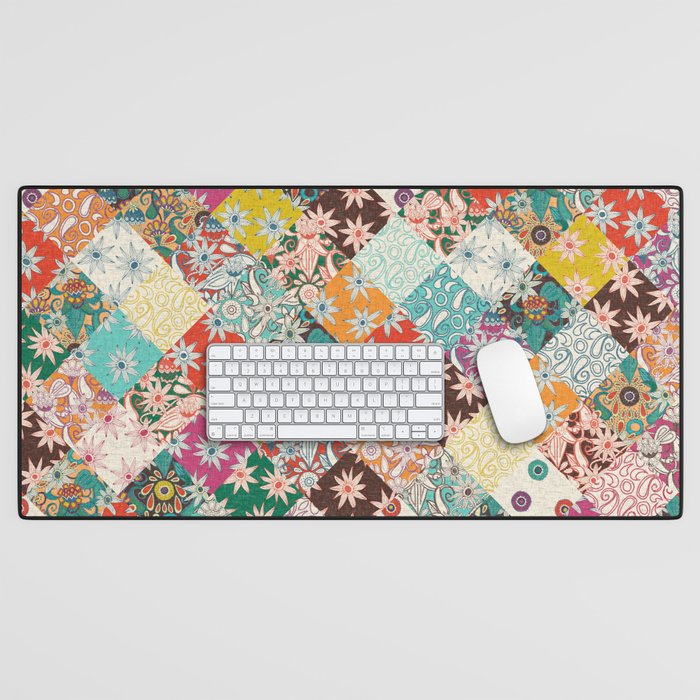sarilmak patchwork Desk Mat Gallery Image 1