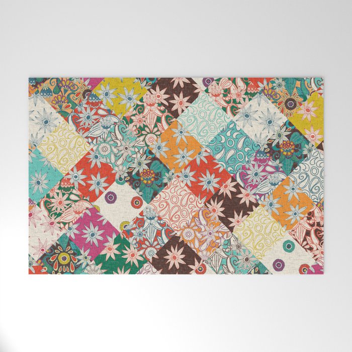 sarilmak patchwork Welcome Mat Gallery Image 1
